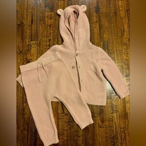 Carter’s Bear Sweater Top & Bottom Matching Set